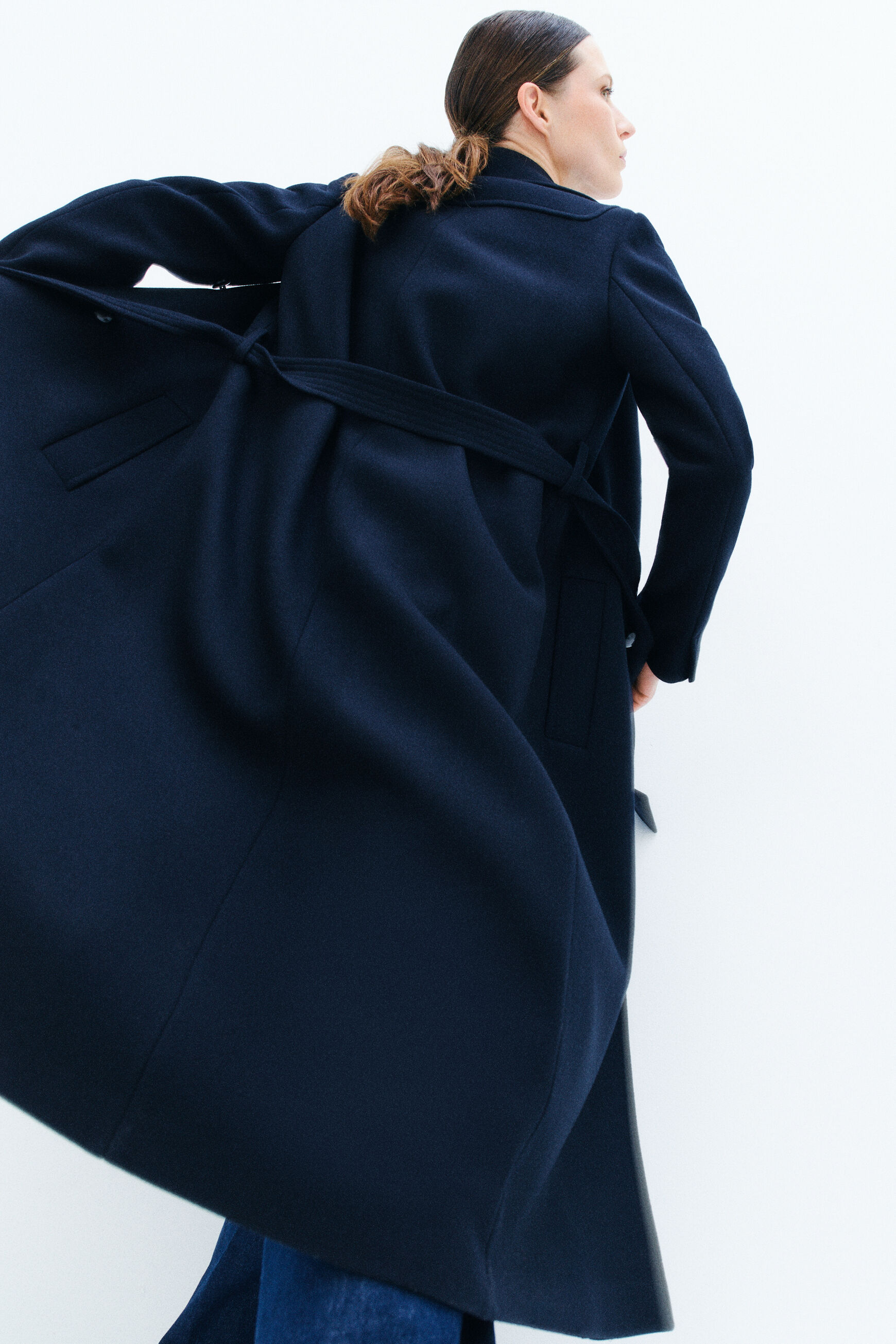 manteau merlin bleu marine femme