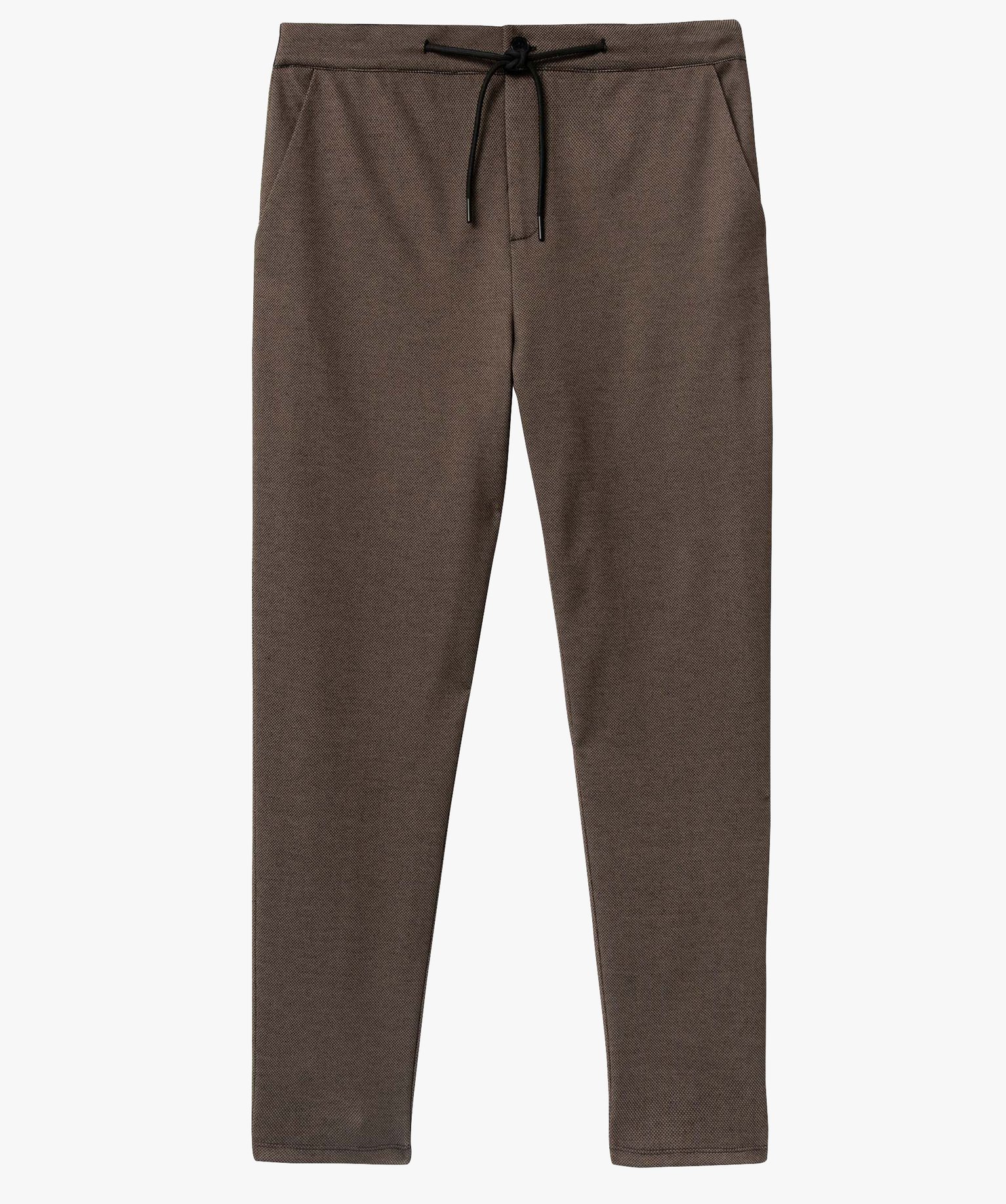 Pantalon homme en maille piquée beige fonce | GEMO