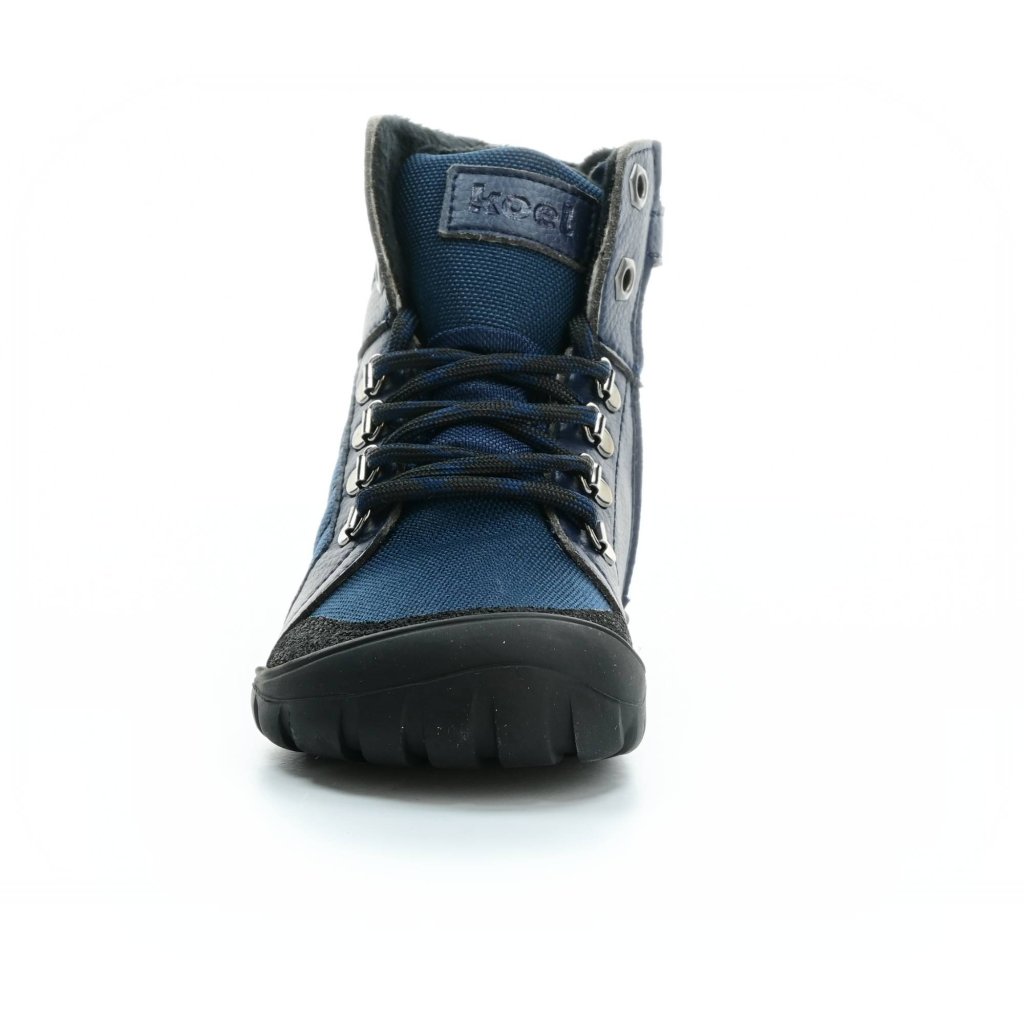 Koel4kids Mica Vegan Tex Blue 04T001.50E-110 mit Fleece gefütterte Barfuß-Stiefeletten
