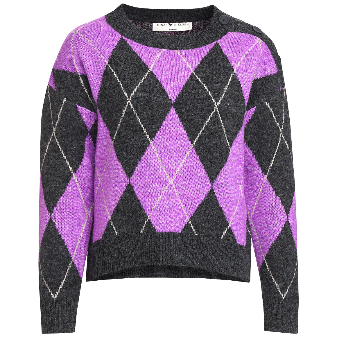 Damen Strickpullover mit Rauten-Allover