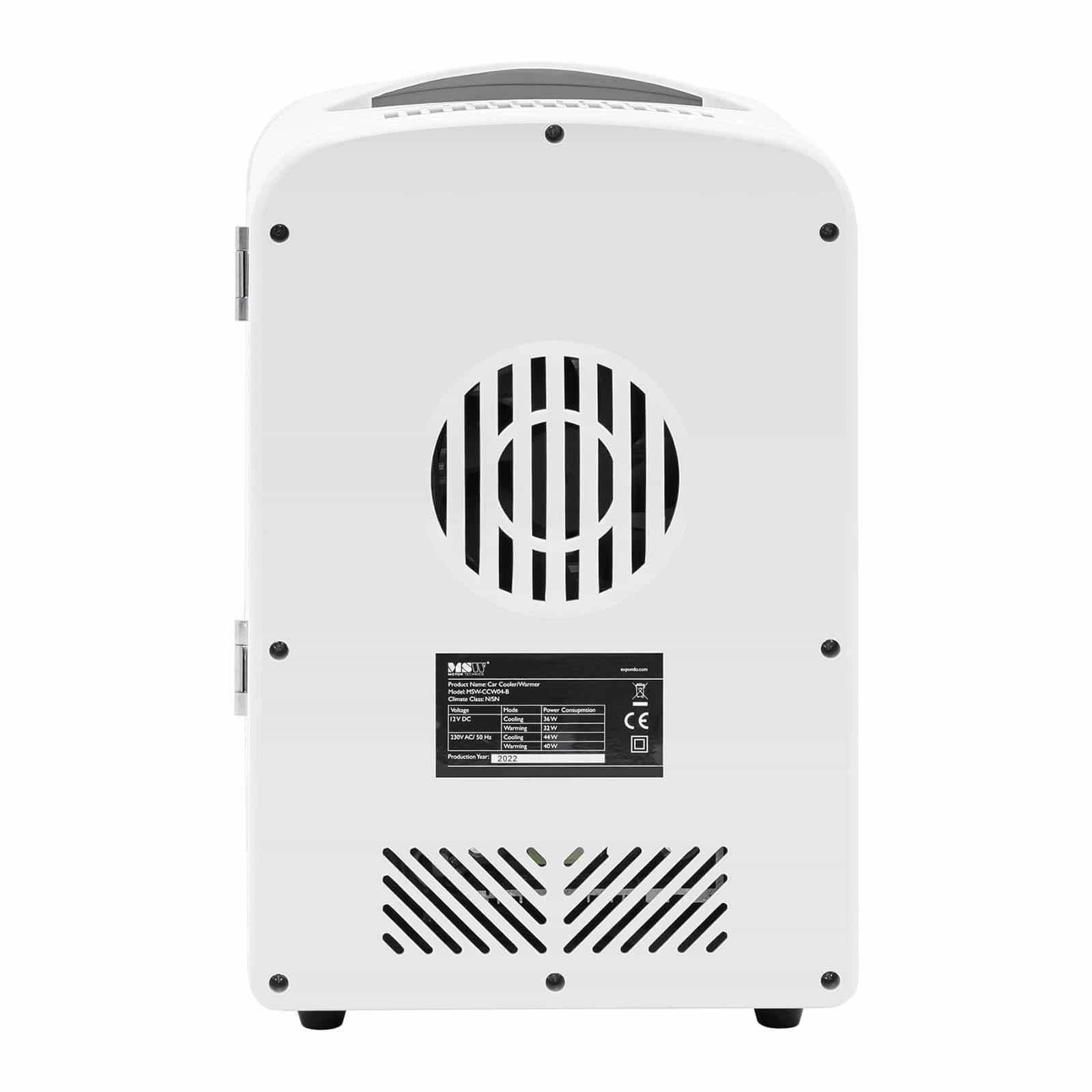 MSW Elektrische Kühlbox Mini-Kühlschrank 12 V/230 V - 2-in-1-Gerät mit Warmhaltefunktion 4L