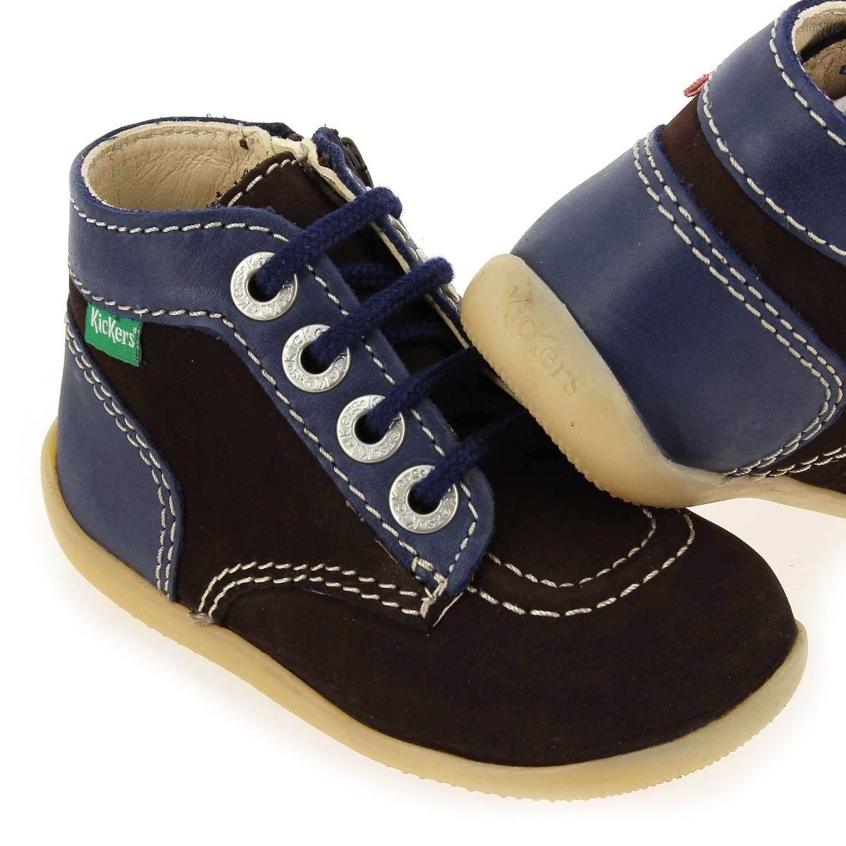 Kickers  BONZIP-2 H21 G - Marron Marine