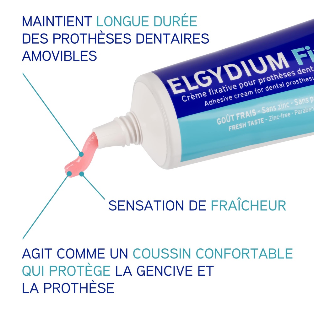 Oral Care PIERRE FABRE ORAL CARE ELGYDIUM FIX- Creme fixactive prothèse dentaire Crème fixative