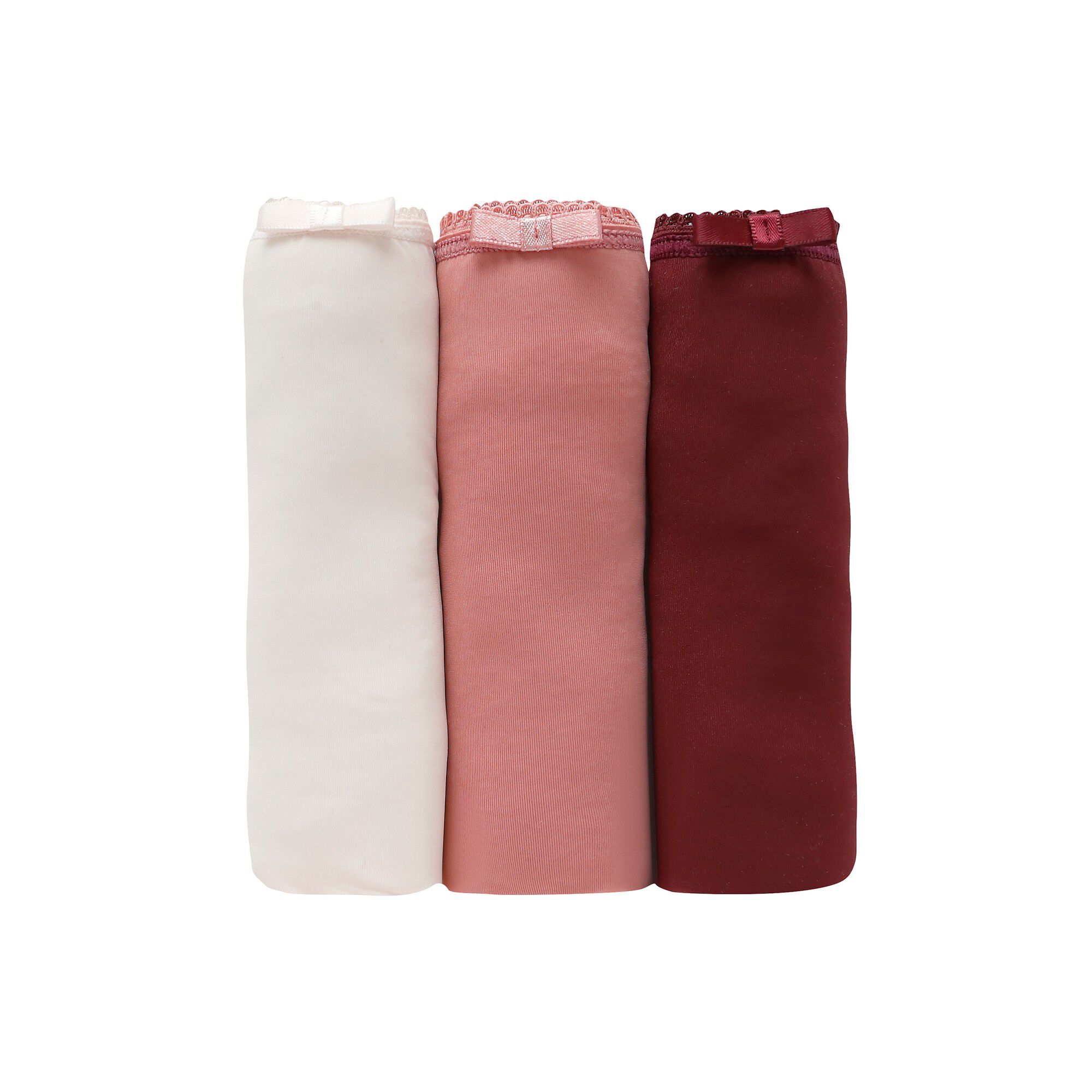Culotte forme maxi en microfibre et dentelle stretch