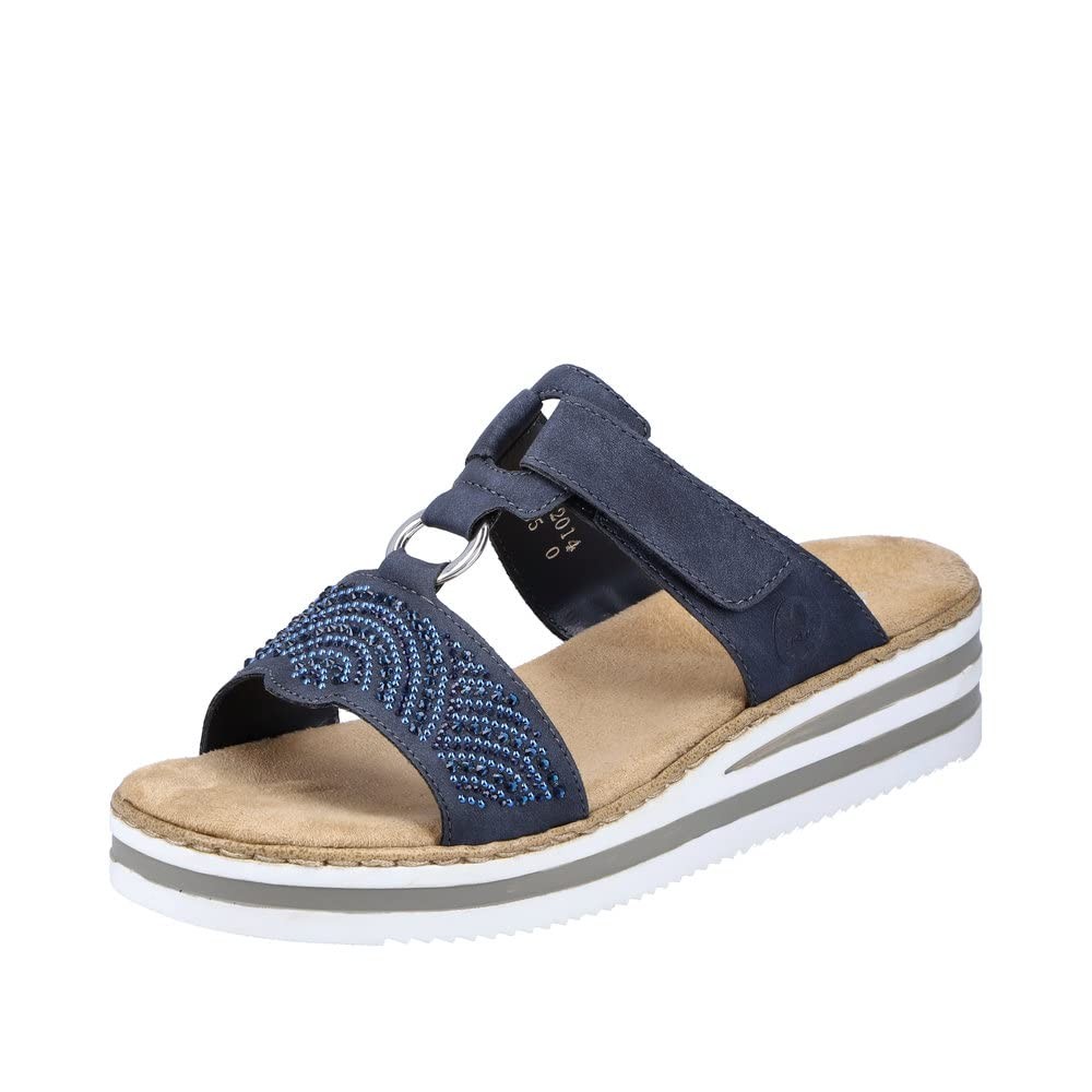 RIEKER Komfort Sandalen blau