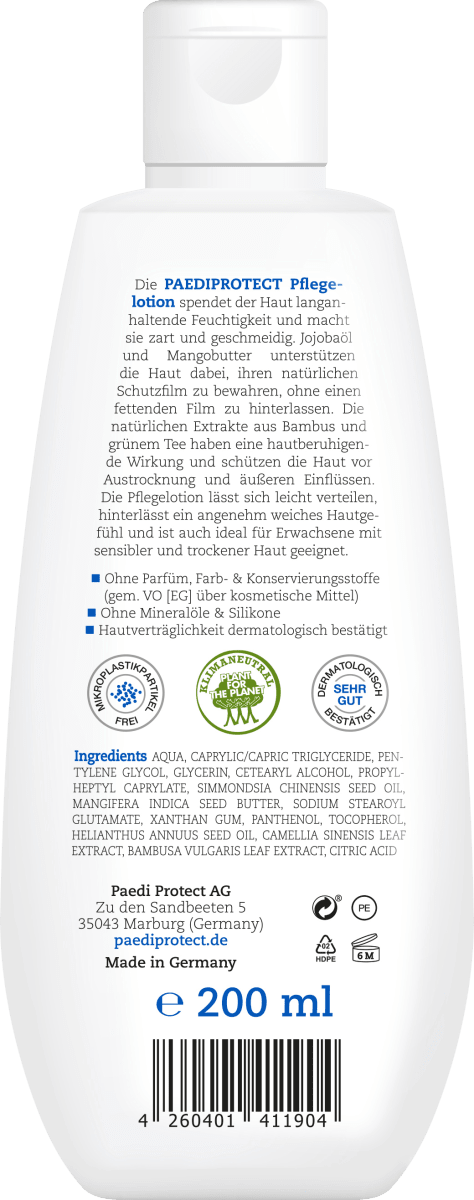 Kinder Pflegelotion, 200 ml
