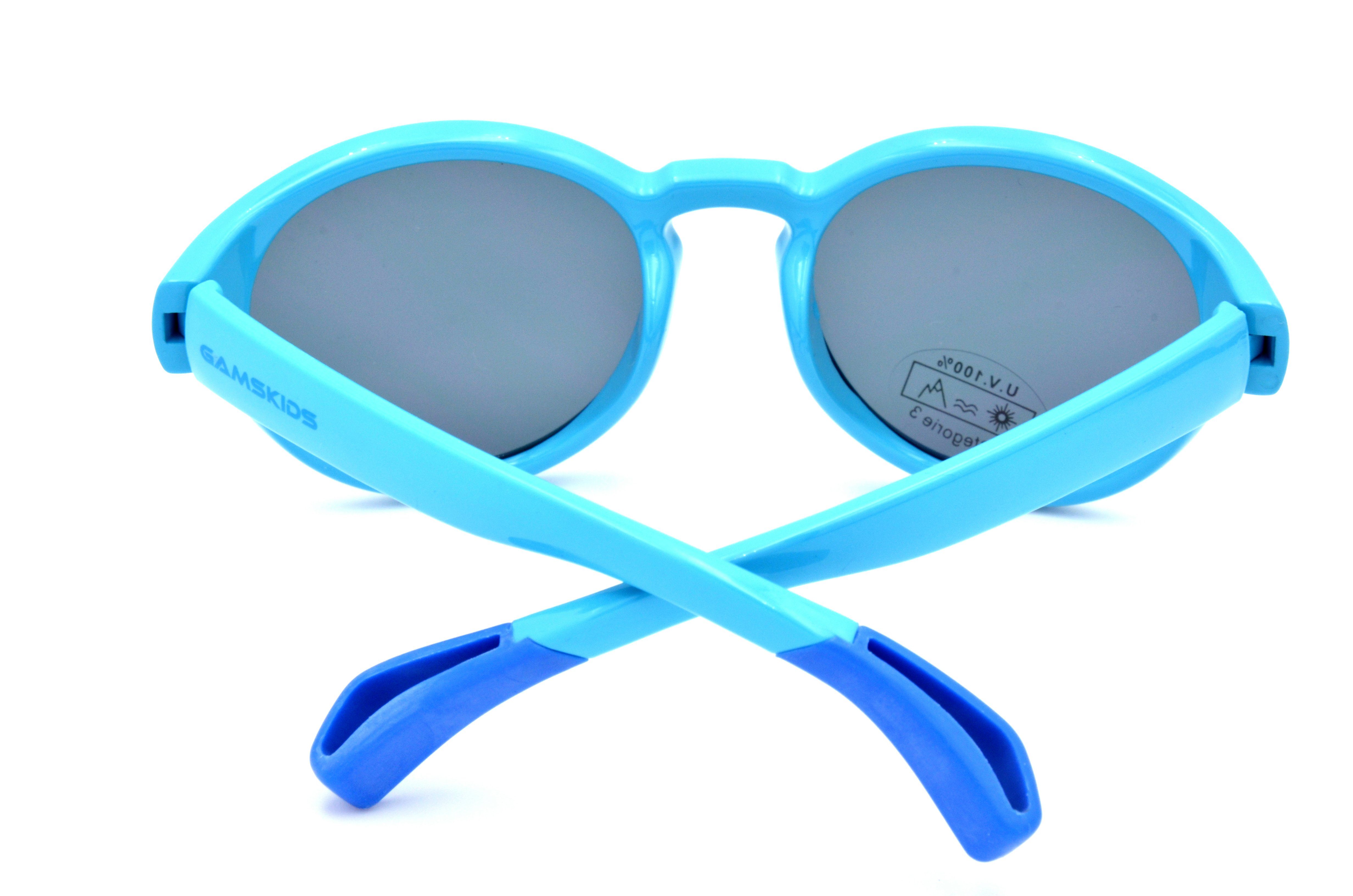 Gamswild Sonnenbrille WK5417 GAMSKIDS Kinderbrille 5-10 Jahre Kleinkindbrille Mädchen Jungen kids Unisex, blau, grün, lila