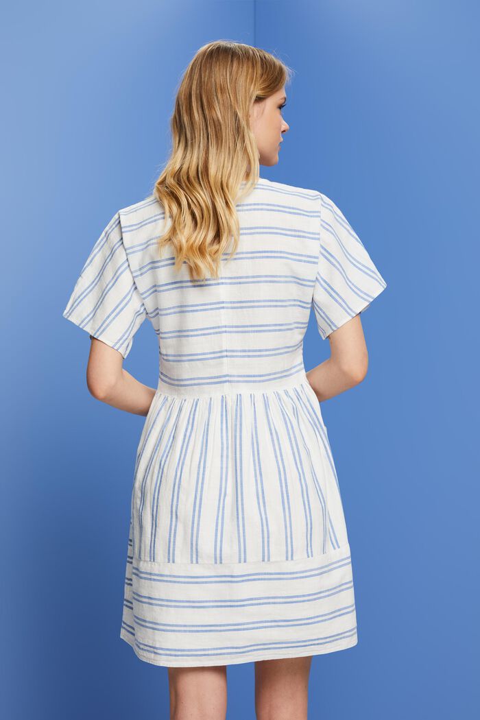 Gestreiftes Minikleid, 100 % Baumwolle