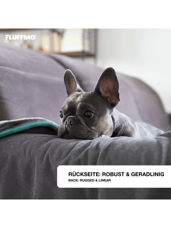 FLUFFINO Hundedecke/ Wendedecke / Kuscheldecke - 150x100 cm - Grau günstig kaufen onesize