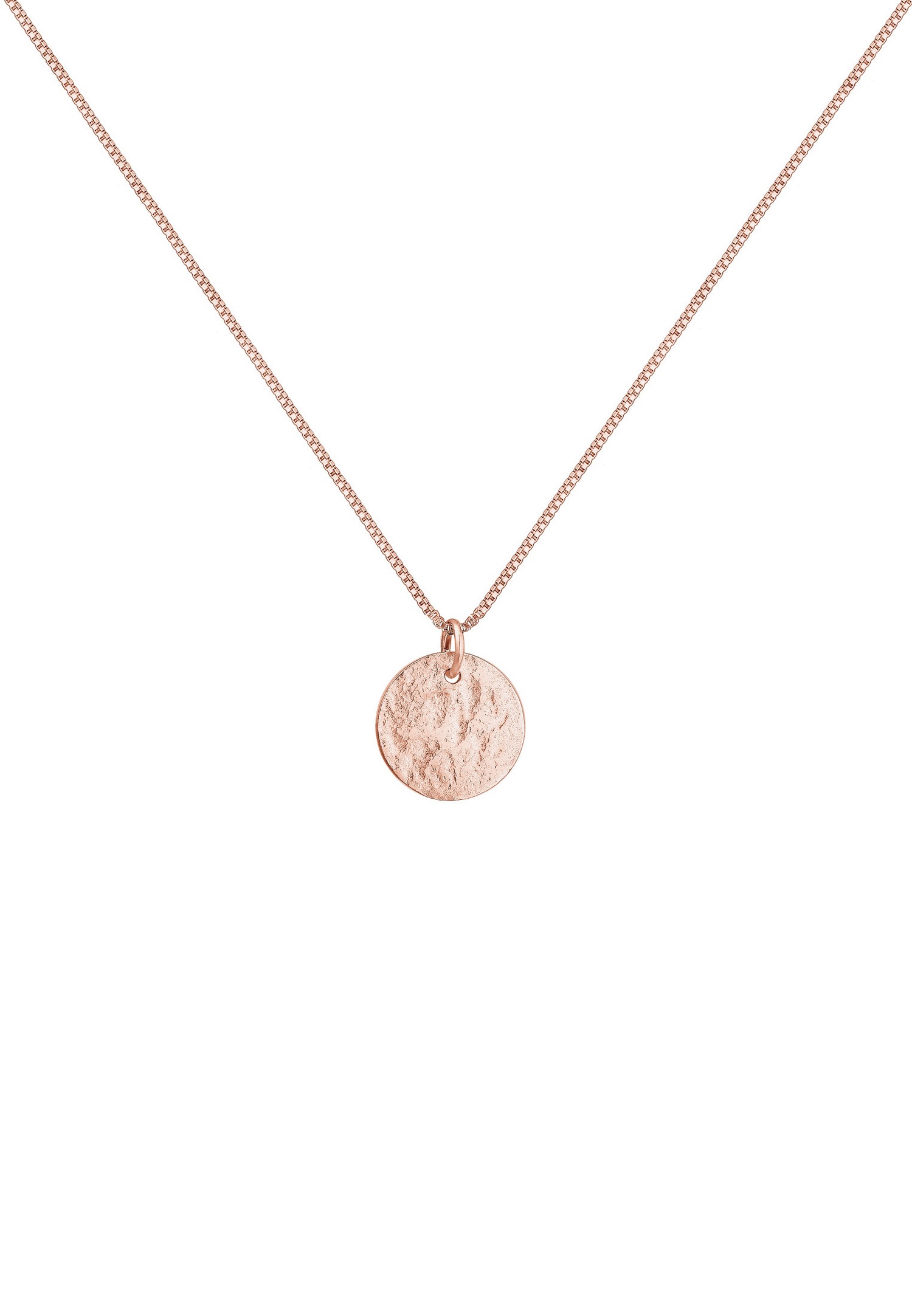 Colgante de placa martillada Elli para mujer en plata de ley 925