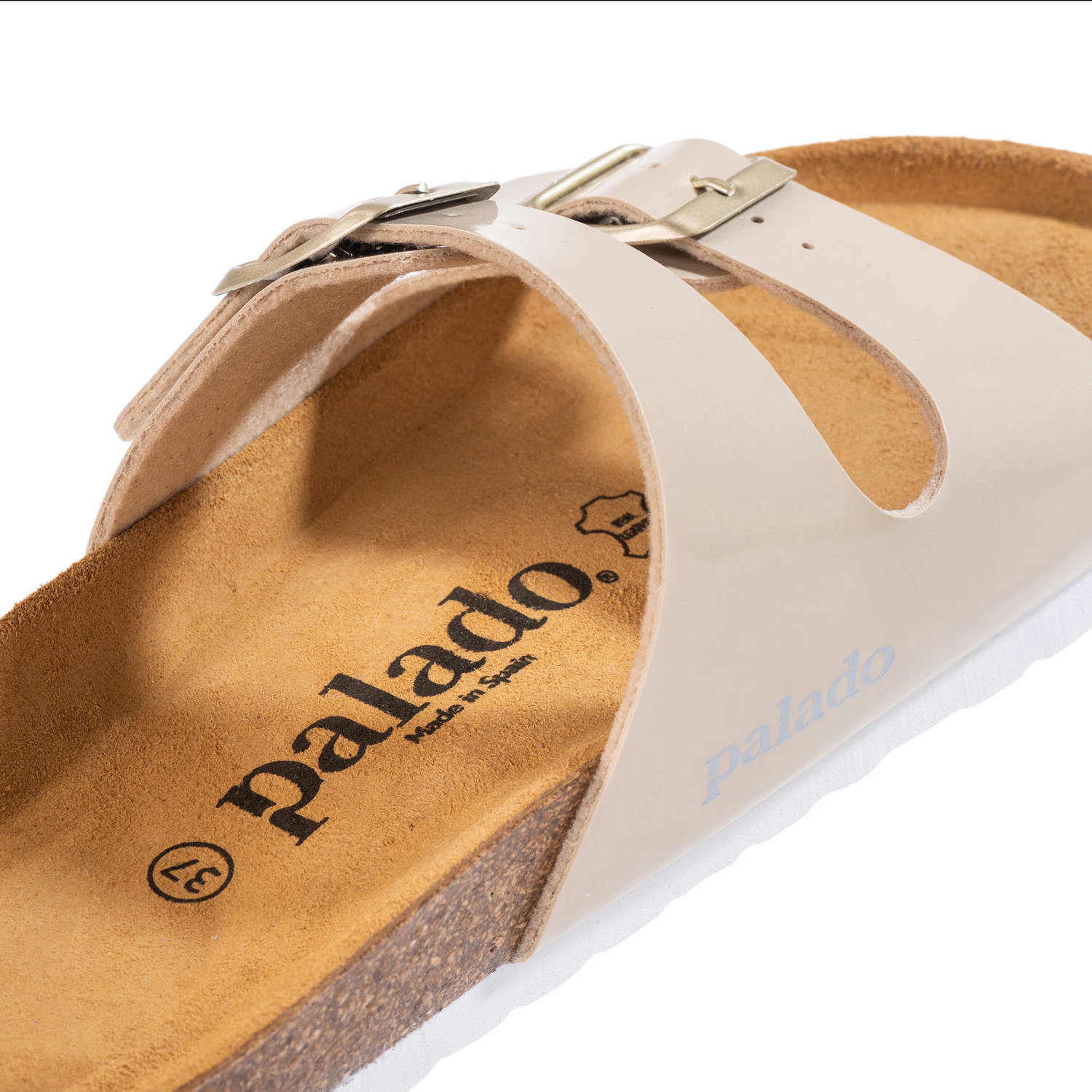 Palado Milos Lack, Pantoletten, Damen, Beige