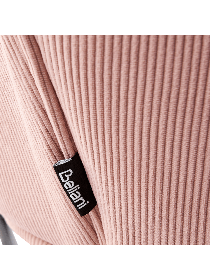 Beliani Schaukelsessel ARSET in Rosa/Schwarz/Heller Holzfarbton günstig kaufen onesize
