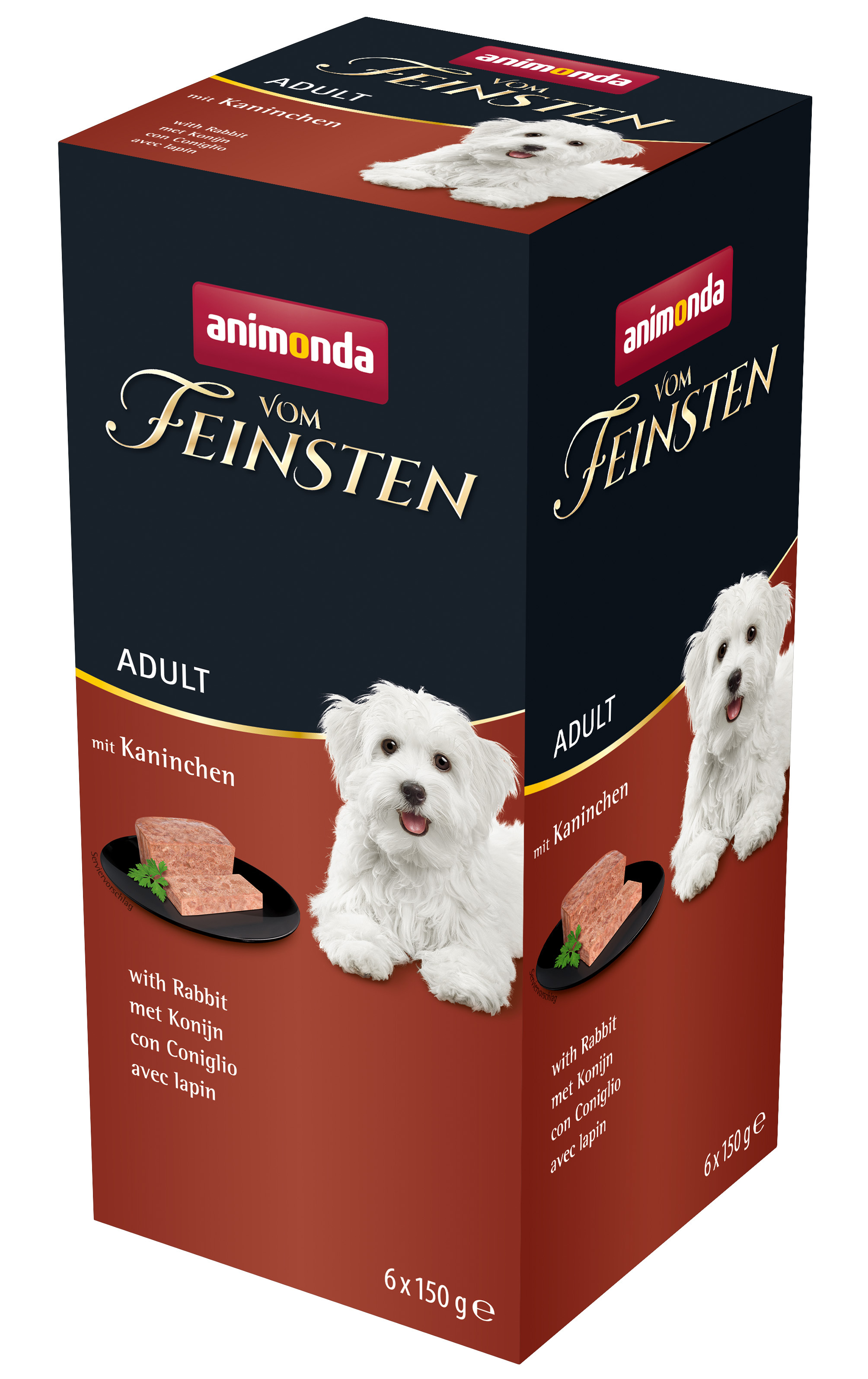 Animonda Hundenassfutter Animonda Vom Feinsten Adult 6x150g Kaninchen