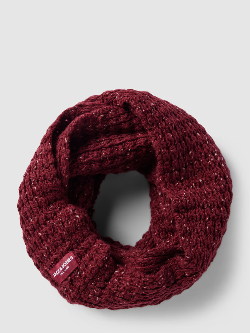 Loop-Schal mit Label-Detail Modell 'CLIFF' in aubergine