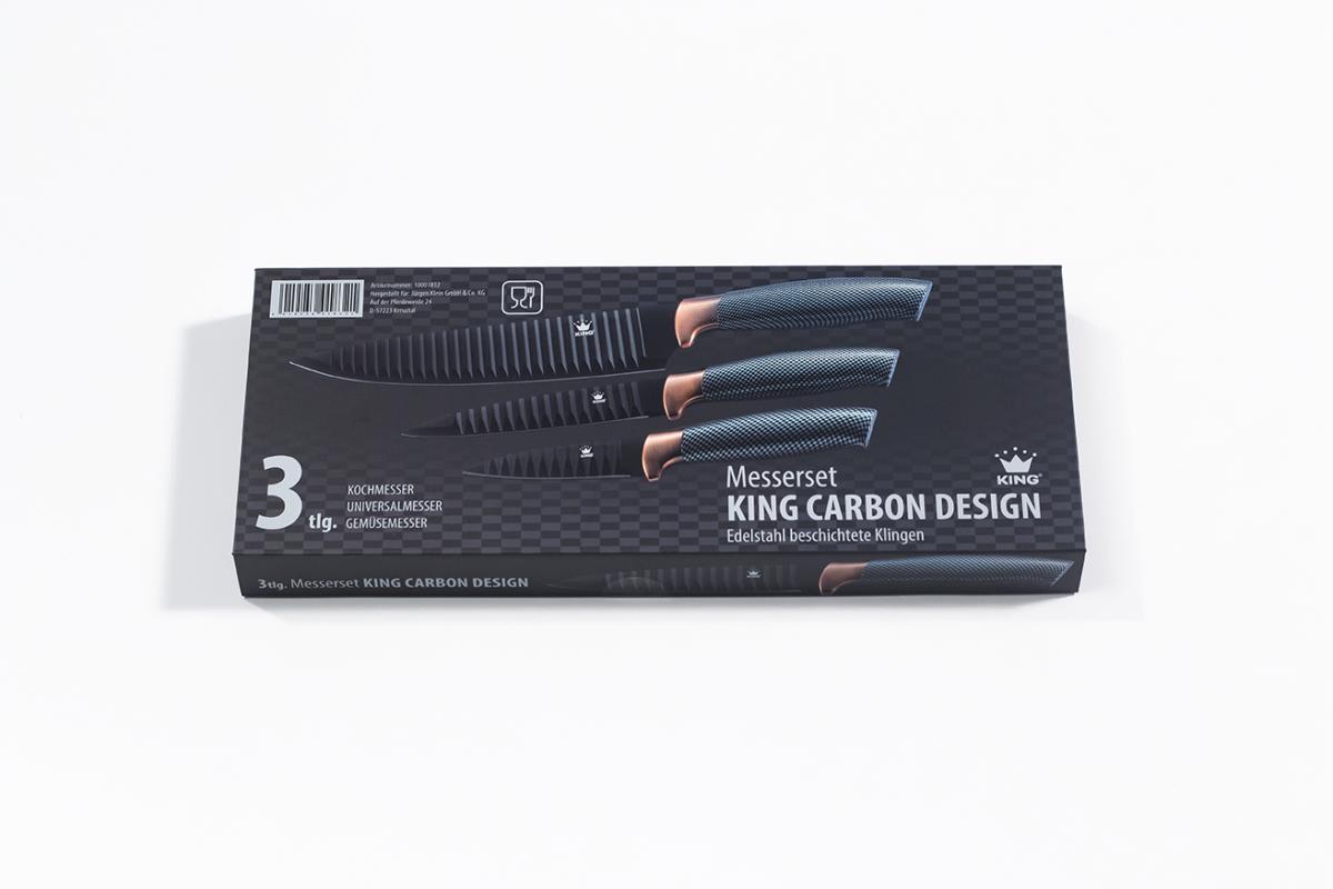 KING 9tlg. Vorteilsset ESSENTIAL inkl. Messer, Töpfe und Pfannen