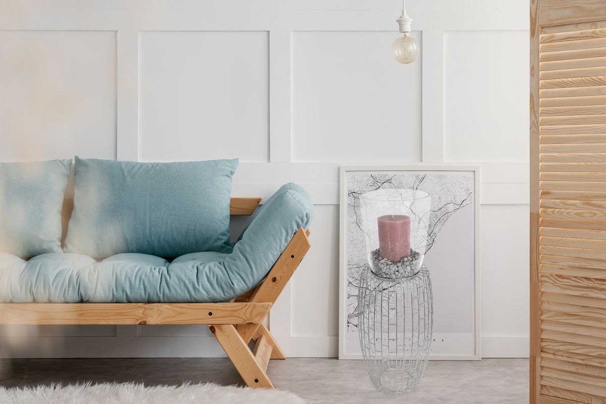 Kayoom Kerzenständer Malibu 825 Silber