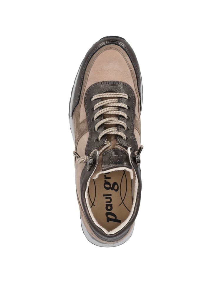 Paul Green Schnürschuhe in steel/antelope günstig kaufen