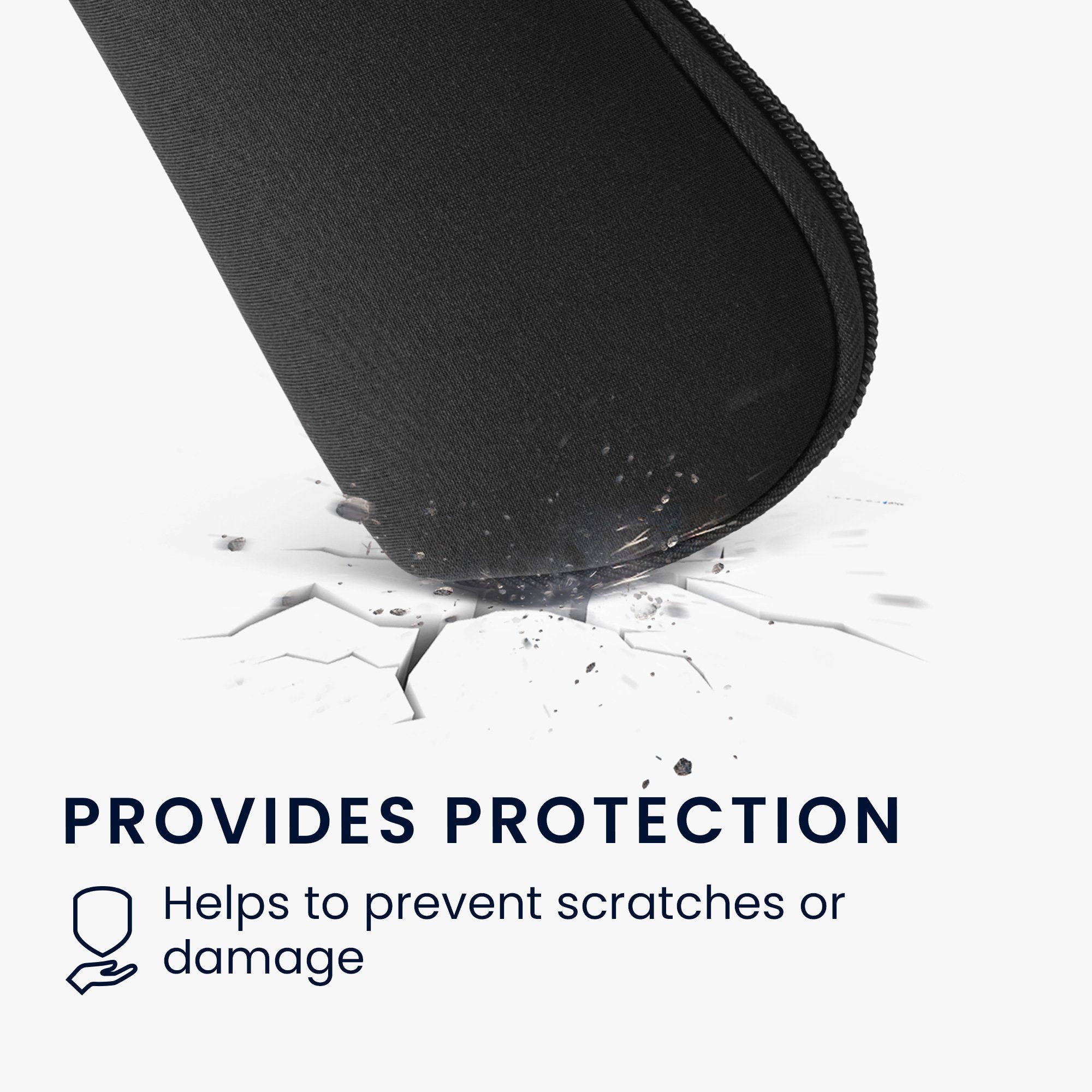 kwmobile Brillenetui Brillenetui aus Neopren - weiche Tasche für Brille oder Sonnenbrille, Etui Case mit Karabiner zum Anhängen