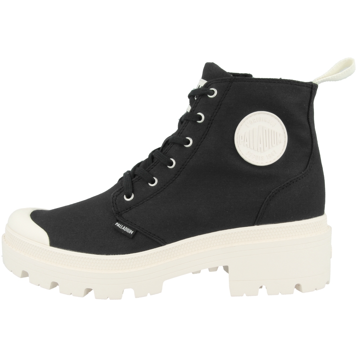 Palladium Pallabase Twill Schnürboots schwarz