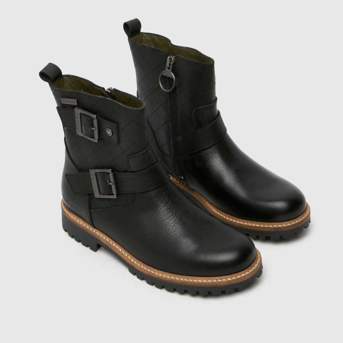 Barbour – Bramble – Svarta stövlar med dubbla spännen