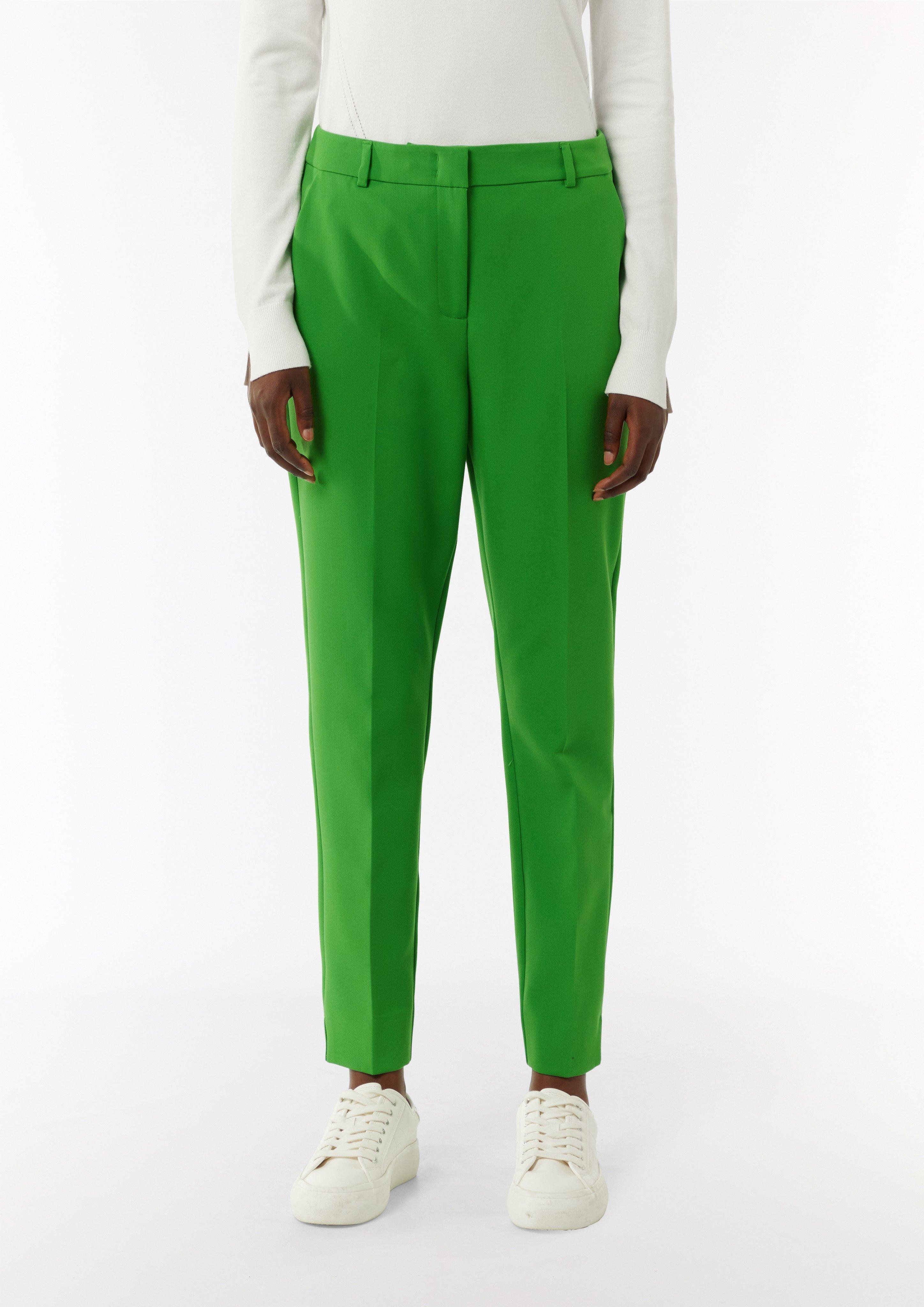 Business-Hose mit geschlitztem Saum - grün