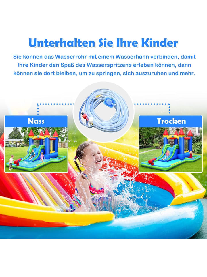 COSTWAY Hüpfburg mit Gebläse in Bunt günstig kaufen onesize