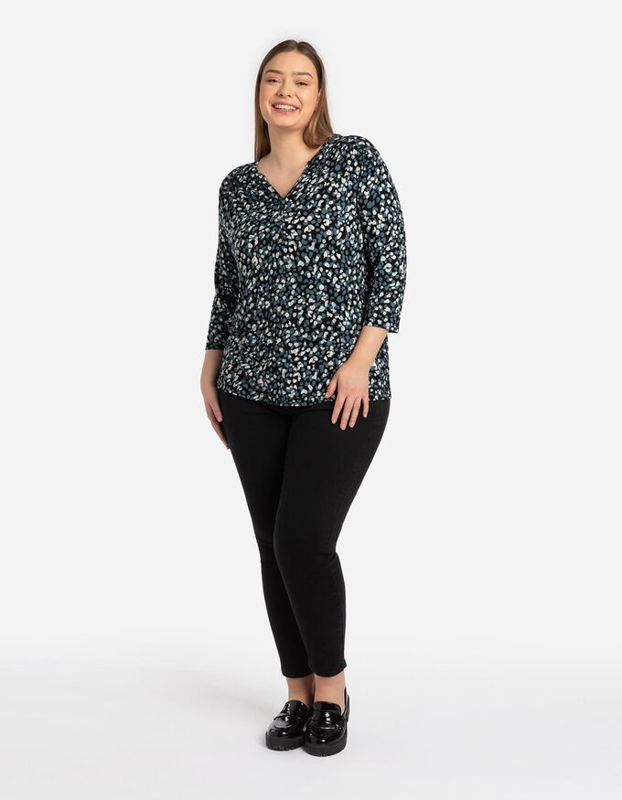 Langarmshirt - Viskose-Mix