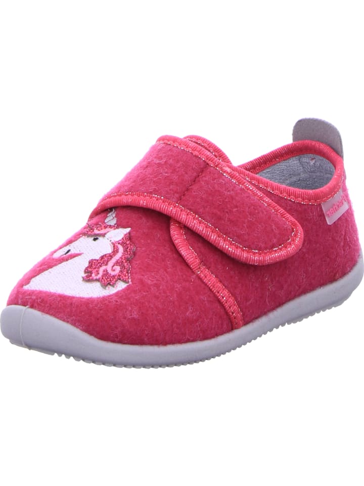 Fischer Markenschuh Hausschuh in rot günstig kaufen