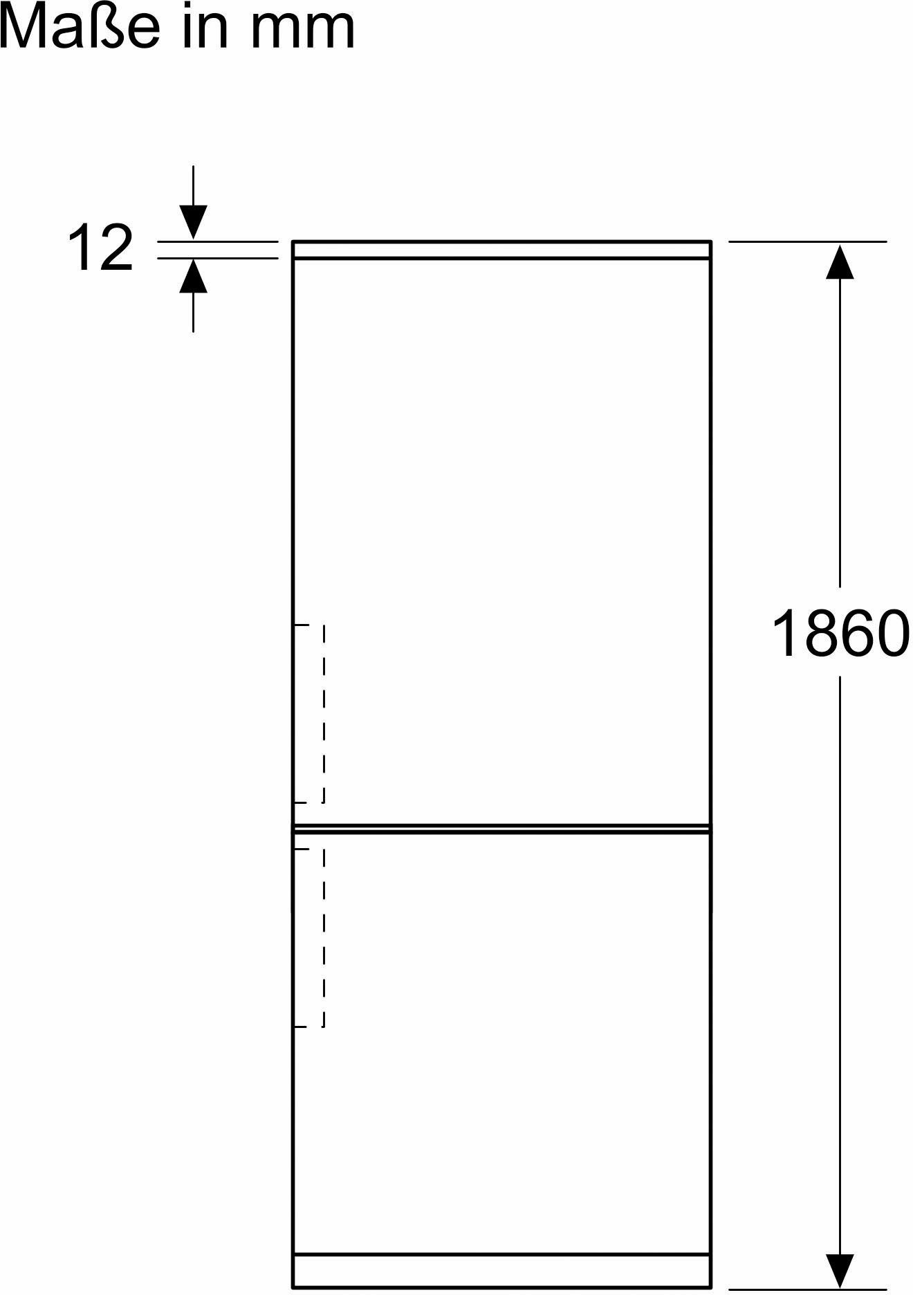 BOSCH Kühl-/Gefrierkombination KGN36VICT, 186 cm hoch, 60 cm breit