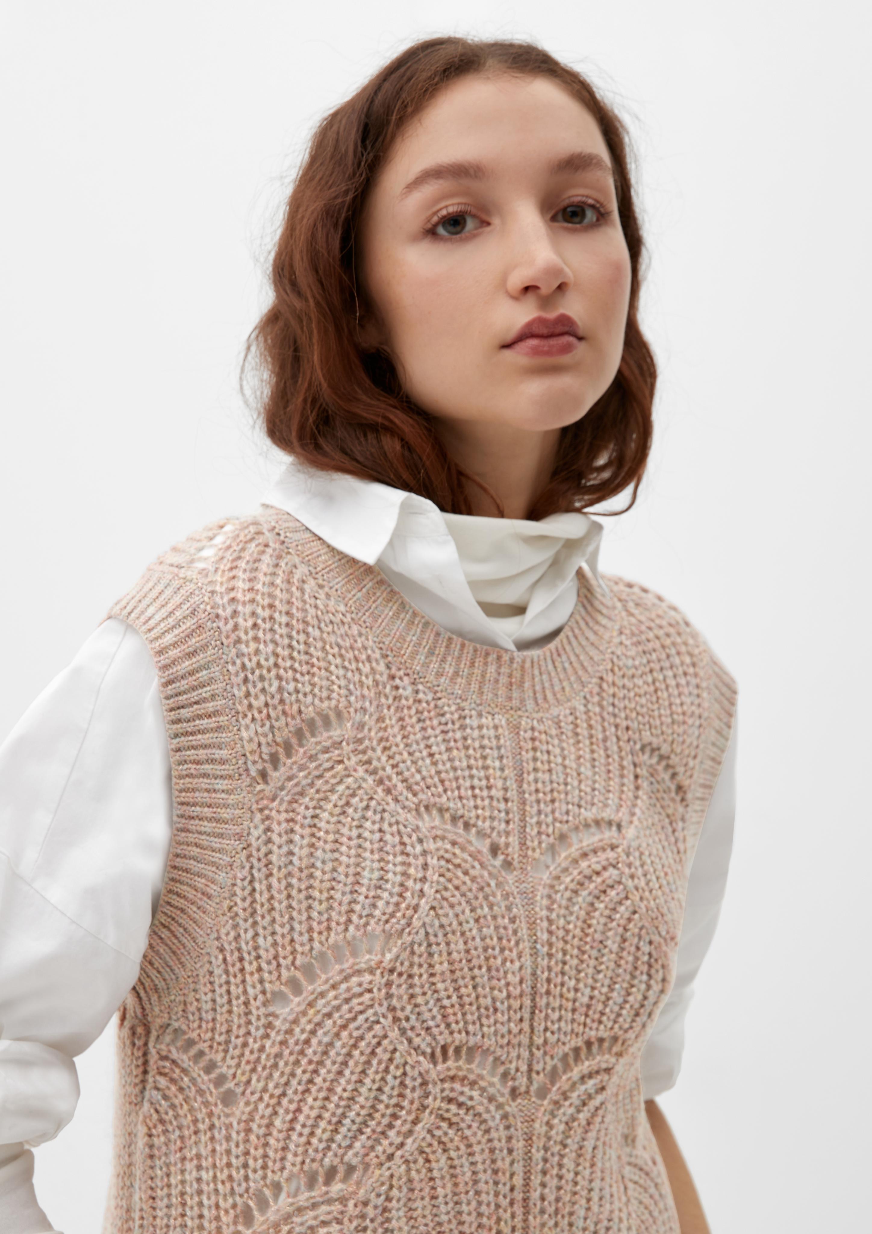 Strickpullunder mit Ajourmuster  2124664-20W0