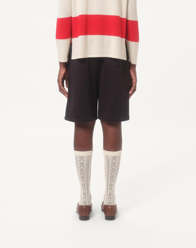 Tekniske bomuldsbermudashorts med Vlogo-signaturmærke
