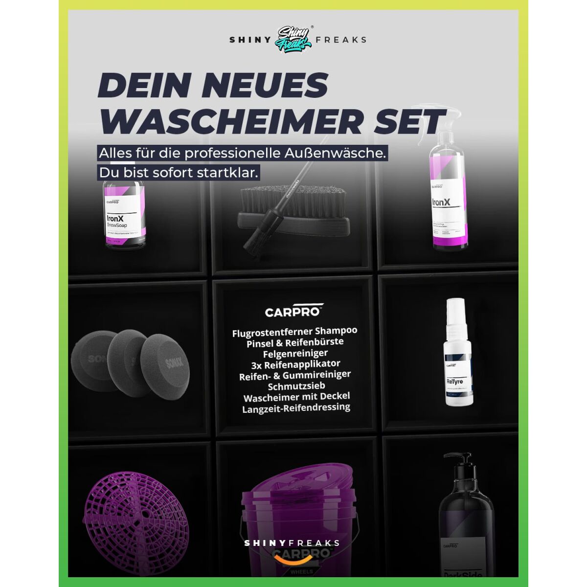 CarPro - Wascheimer Set | Wheels 13L