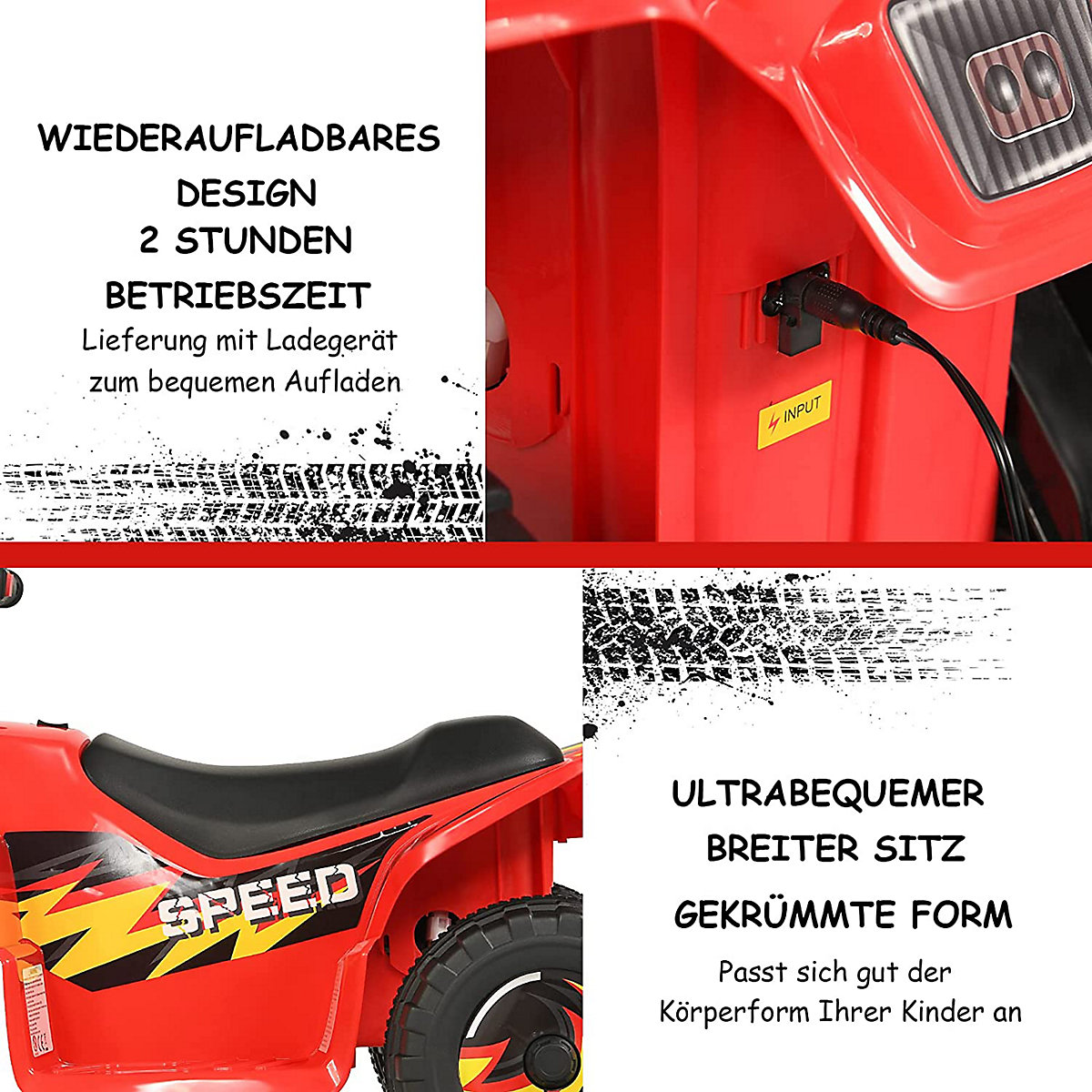 Quad Outdoor Elektrofahrzeug ab 3 Jahre