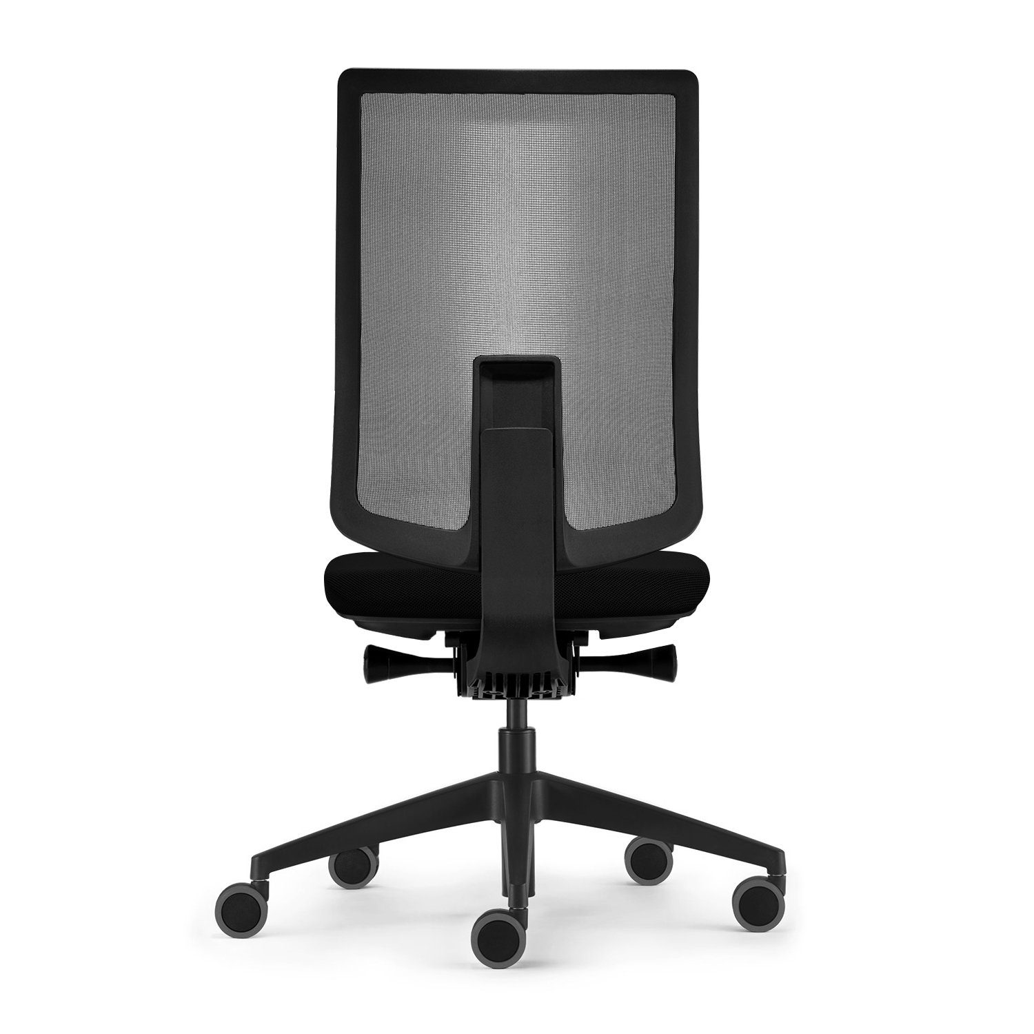 sedus Drehstuhl se:do Pro Light, Drehstuhl, Bürostuhl, Netzmembran Schwarz (Schiebesitz, Rückenlehne verstellbar, Höhenverstellbar 40-52cm, bis 130kg Belastbar, 23° Öffnungswinkel), Optional mit Armlehnen, Nackenstütze und, Lordosenstütze