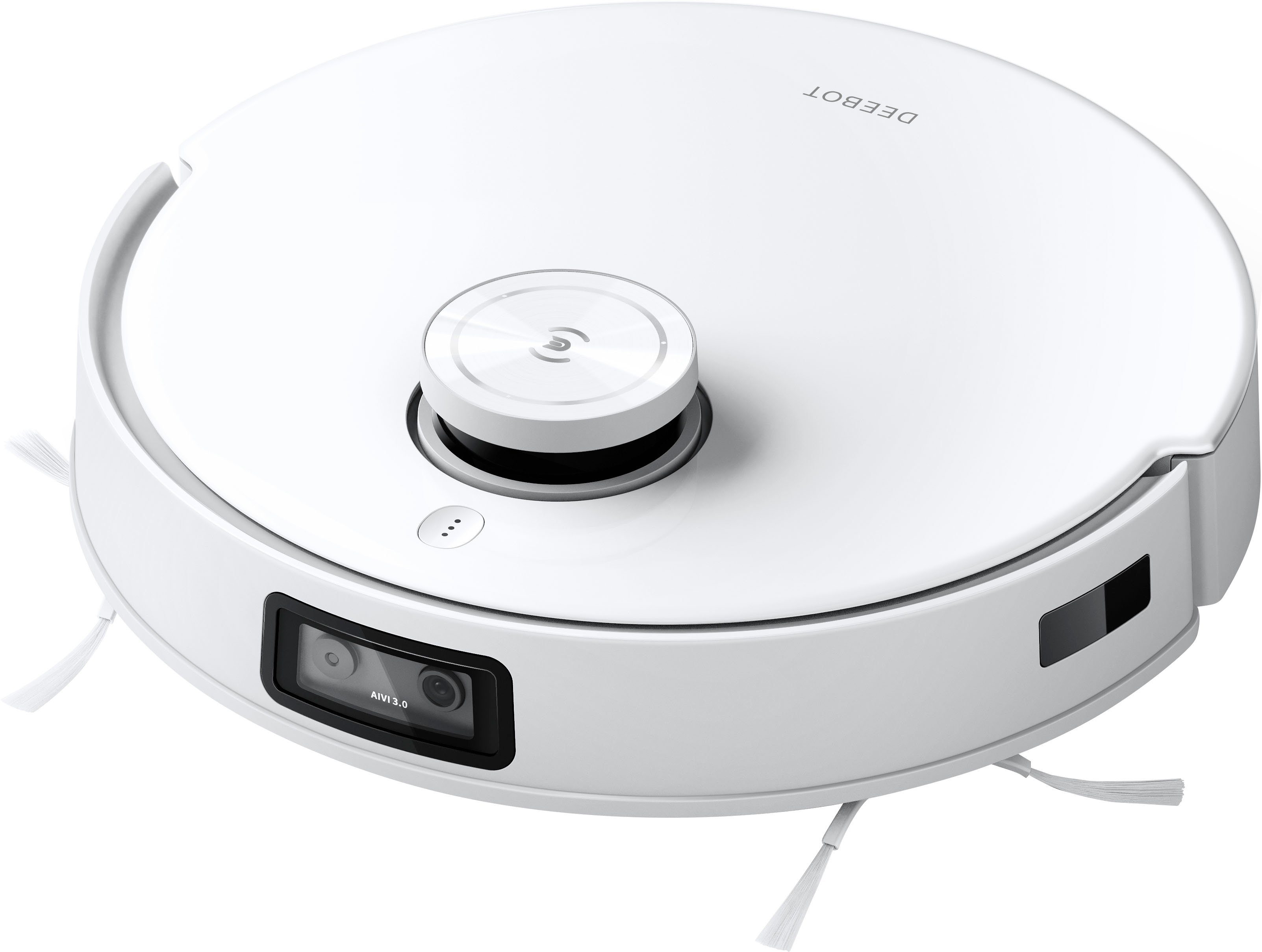 ECOVACS Nass-Trocken-Saugroboter DEEBOT T10 TURBO, 45 W, beutellos, 5200PA, DToF-Laser, AIVI 3.0, Reinigungsstation, YIKO, Weiss/Silber