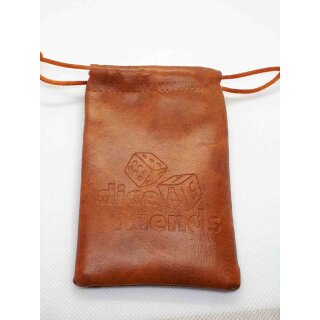 Würfelbeutel: PU-Leather-Bag Brown