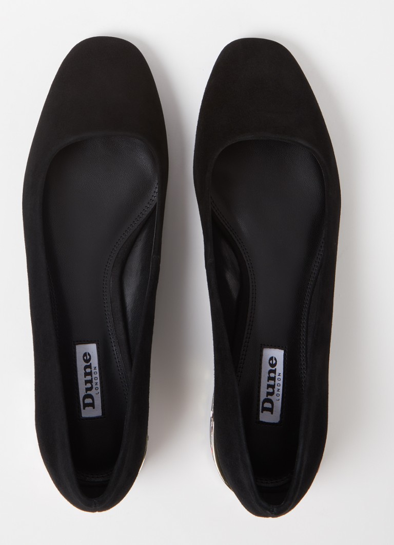 Dune London balerina od brušene kože s cirkonima