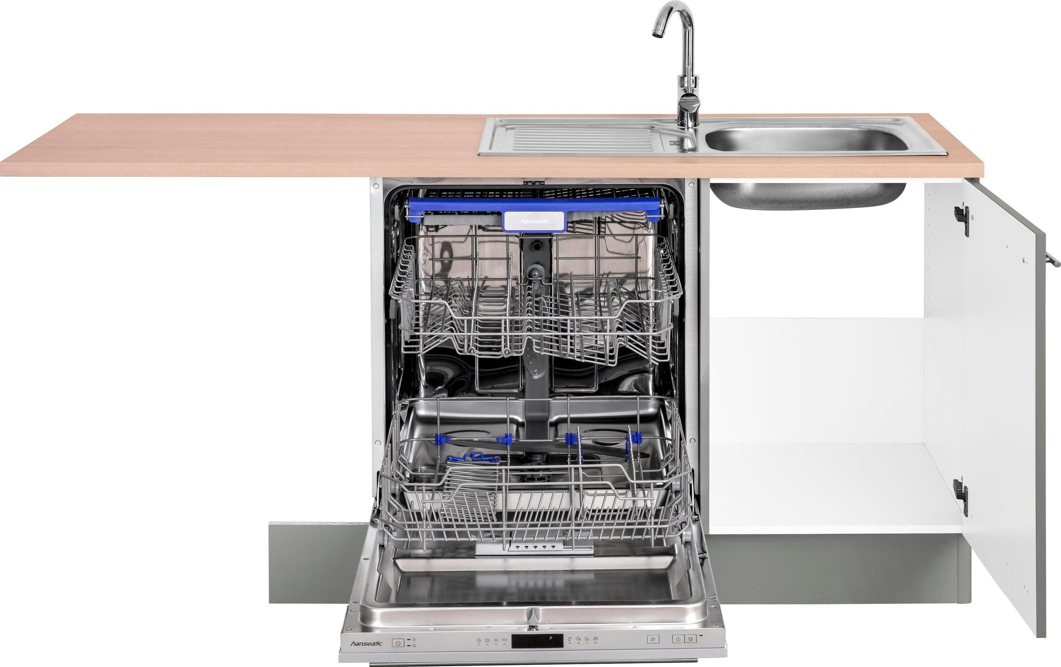 OPTIFIT Winkelküche Bern, Hanseatic E-Geräte, Stellbreite 285 x 175 cm, mit Induktionskochfeld