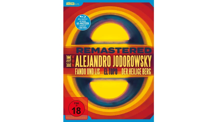 Jodorowsky Re-Mastered - Die Filme von Alejandro Jodorowsky - Limited Edition  (+ Bonus-DVD, 2 CDs, 2 Booklets  [3 BRs]