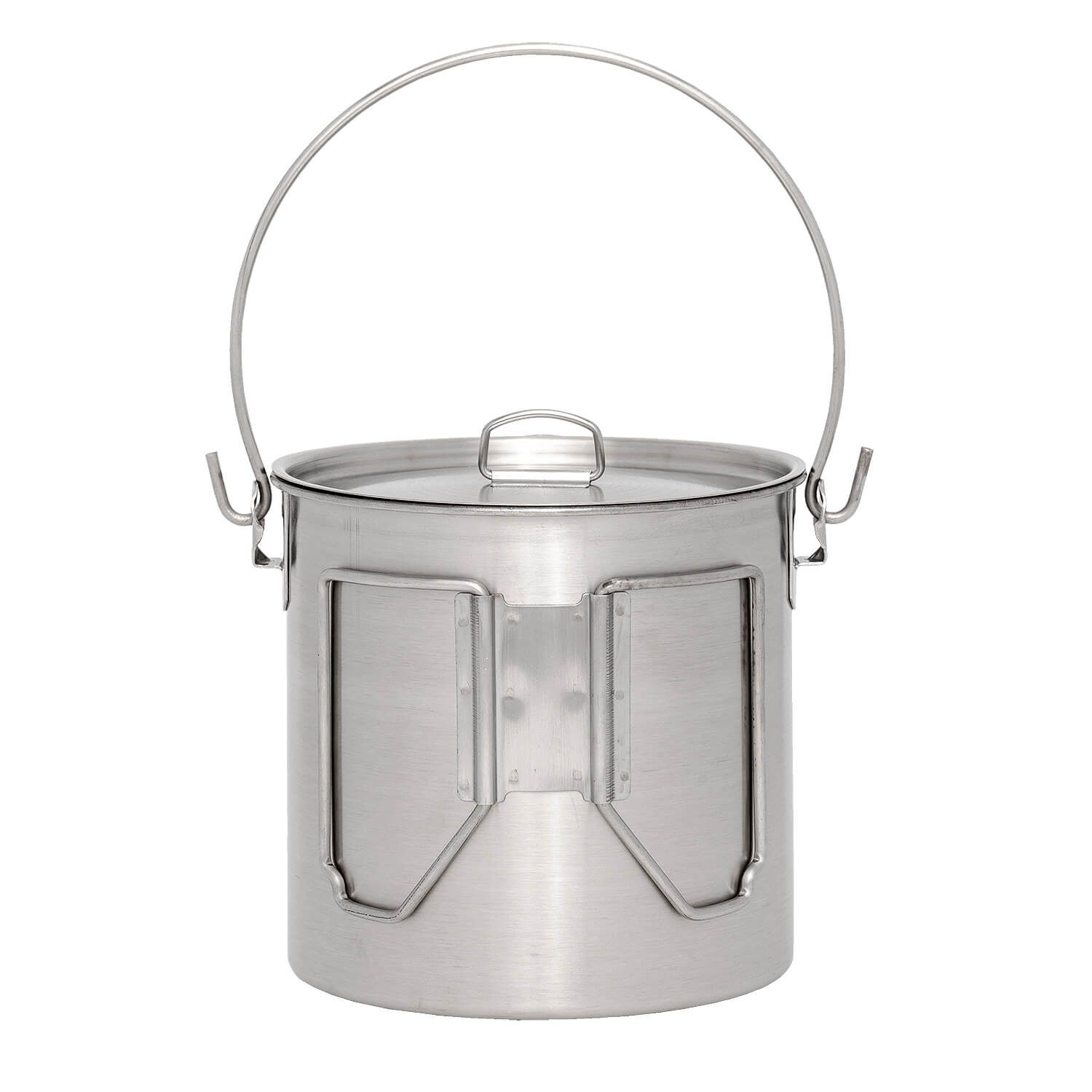 Edelstahl Bush Pot mit Deckel 1.9 Liter