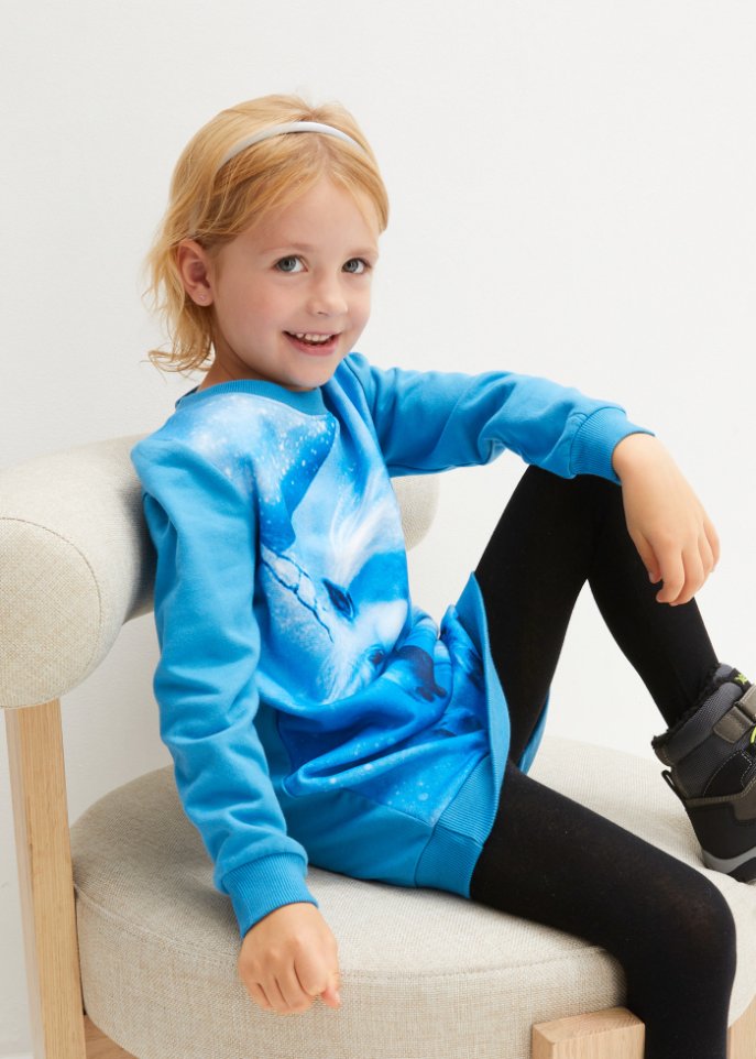 Mädchen Sweatkleid aus Bio Baumwolle