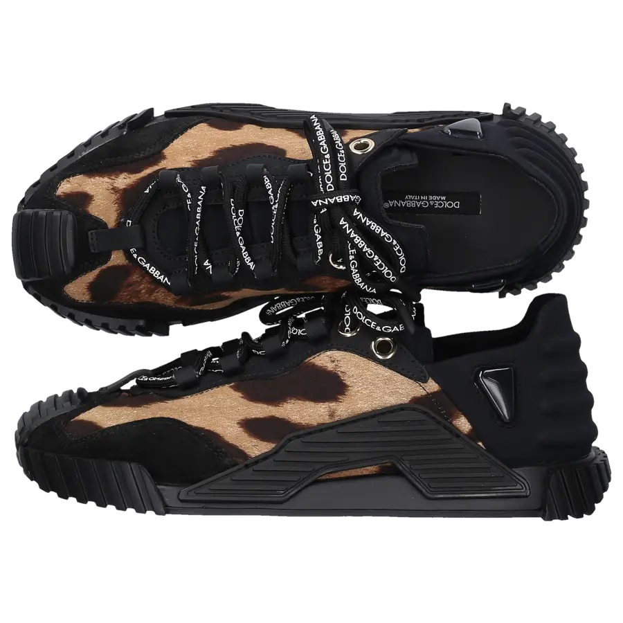 Dolce & Gabbana - Sneaker low NS1 Veloursleder - schwarz