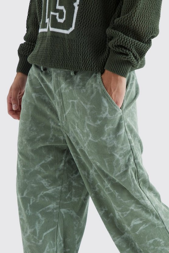 Lockere Batik Cord-Hose