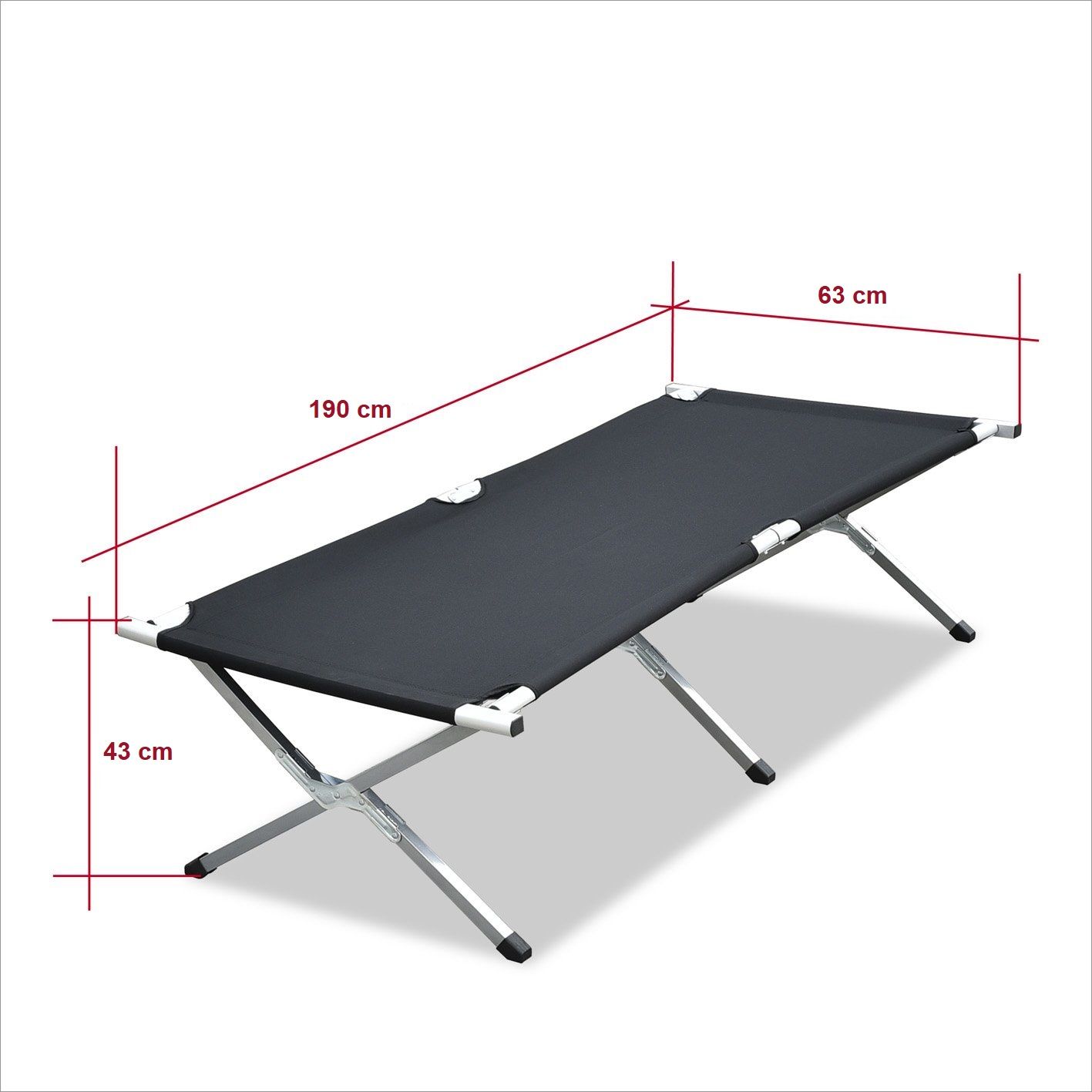 Campingwise Stahl Feldbett