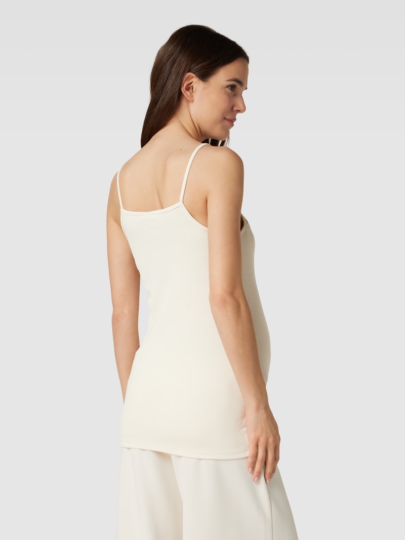 Umstands-Top in Feinripp-Optik Modell 'EMILY' in offwhite