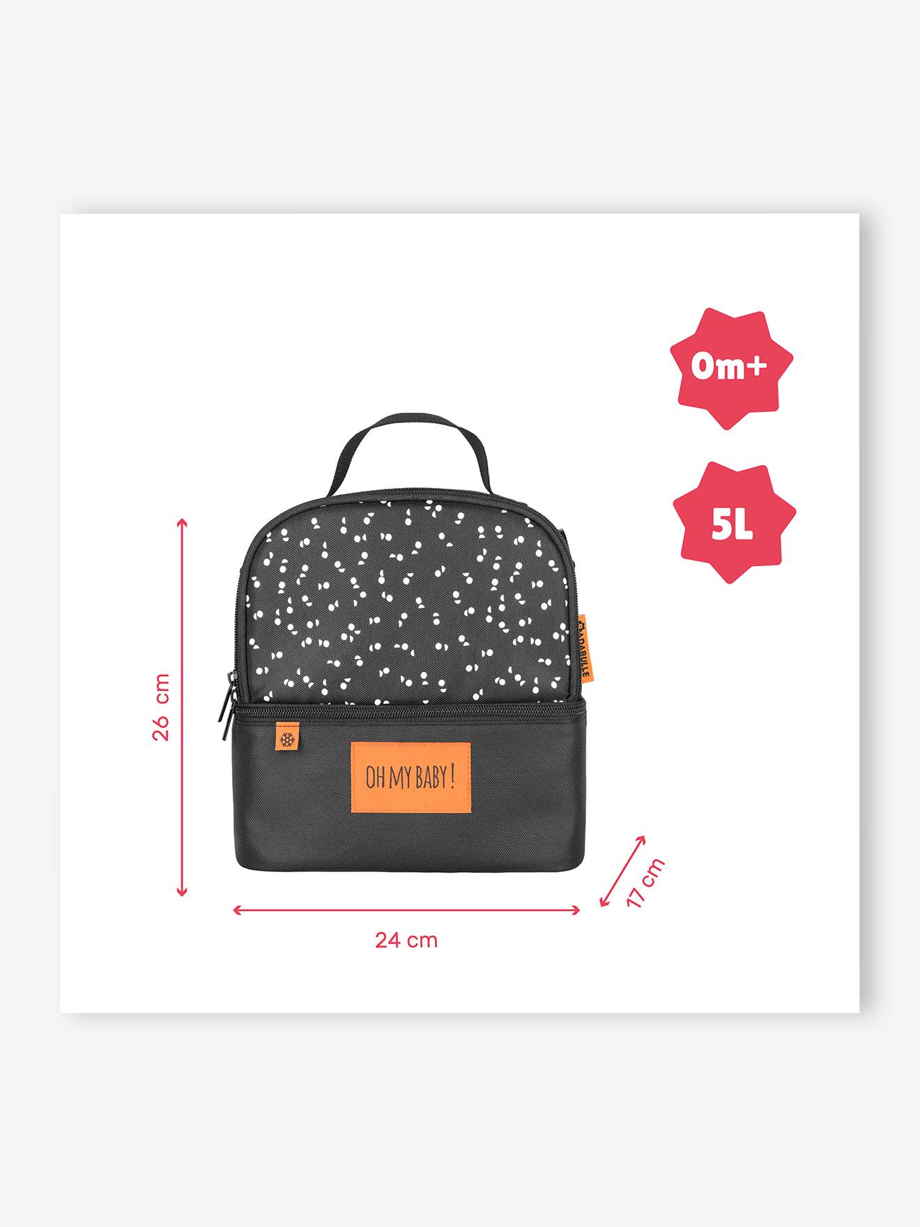 Badabulle Babybrei-Thermotasche PICK & GO BADABULLE - schwarz