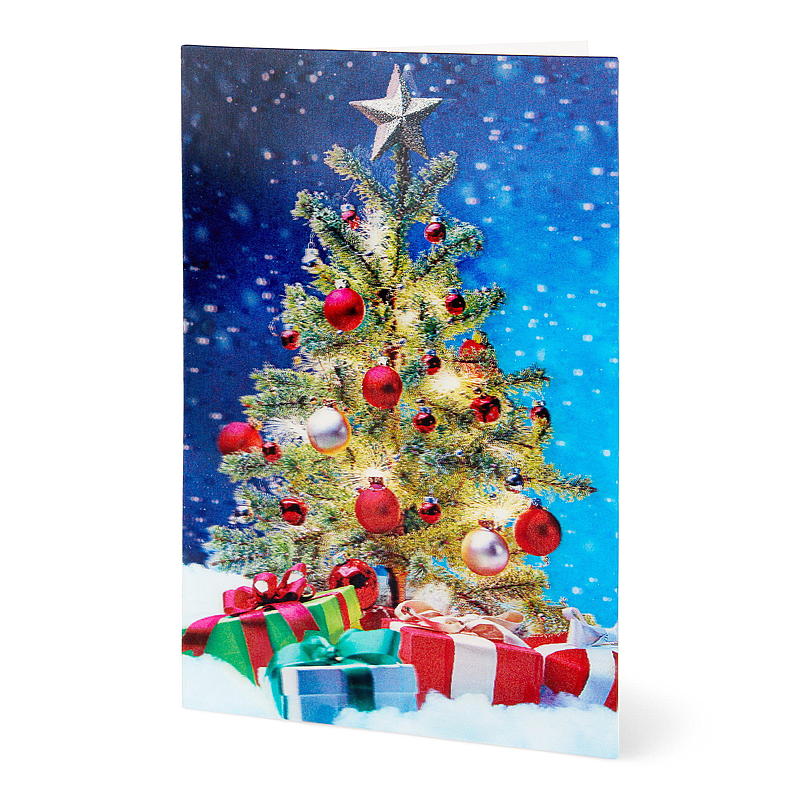 Kort doble jul 3D juletre