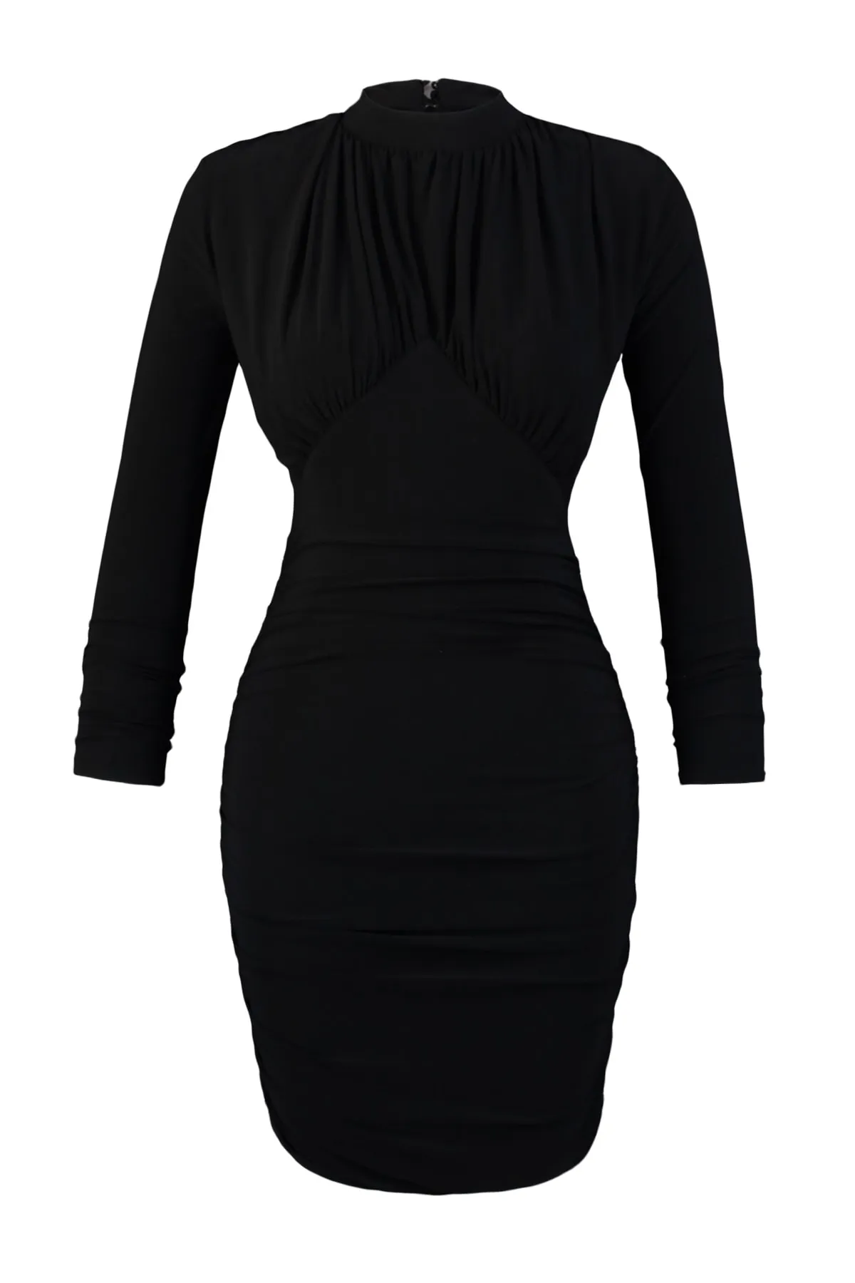 Trendyol Collection  Schwarzes gestricktes elegantes Abendkleid TPRAW23EL00084