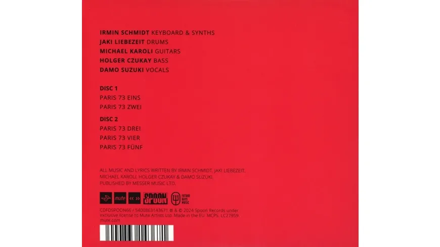Live In Paris 1973 (2CD)