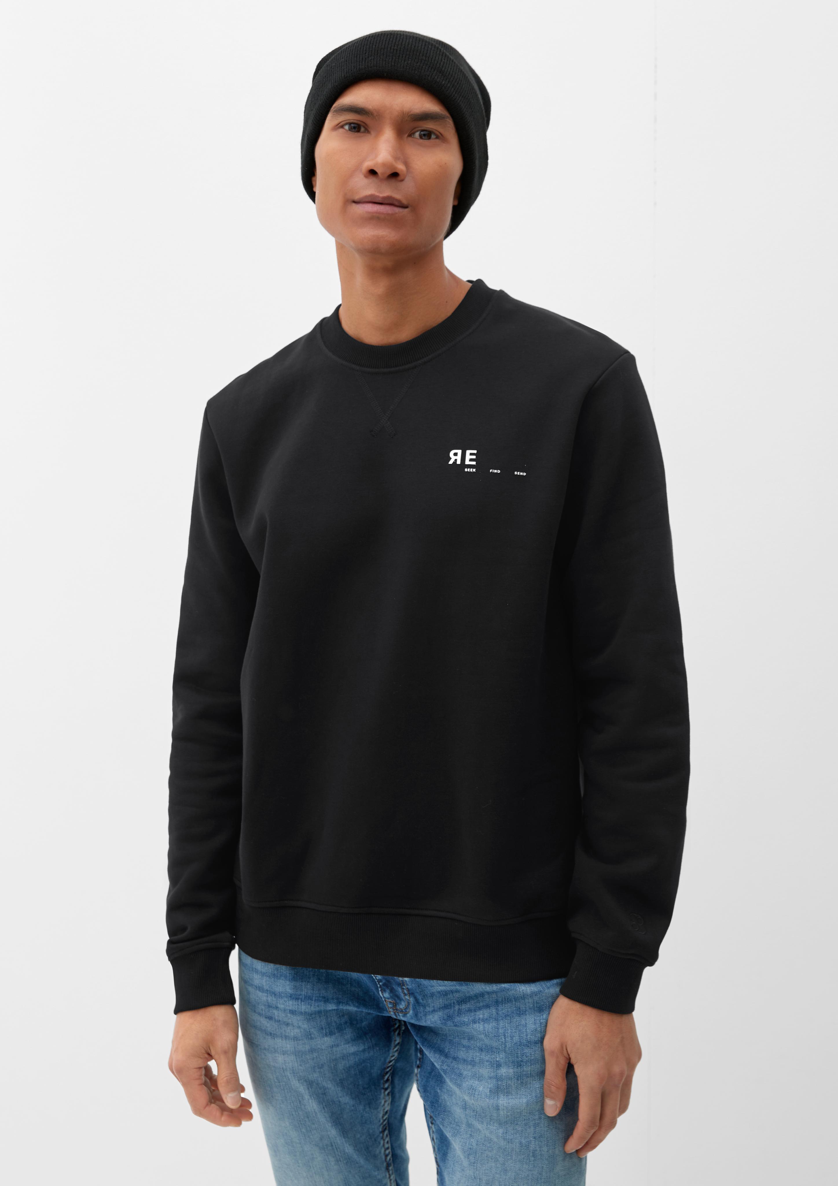 Sweatshirt mit Schrift- und Backprint  2125699-99D1